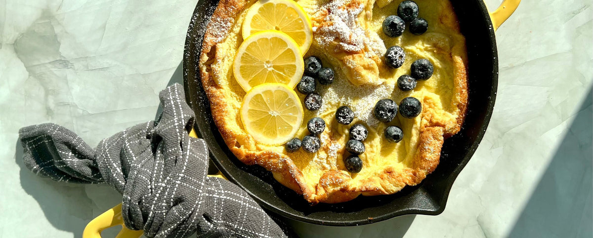 Lemon Dutch Baby Skillet Breakfast