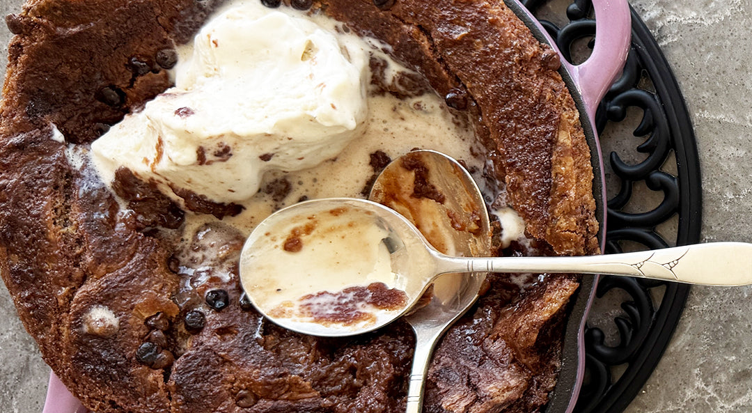 Chef Joe Sasto's Brown Butter Chocolate Chip Skillet Cookie