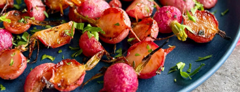Chef Joe Sasto's Chile Honey Roasted Radishes