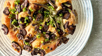 Chef Joe Sasto's Green Bean & Mushroom Gravy Focaccia