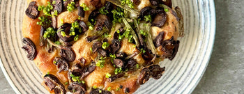 Chef Joe Sasto's Green Bean & Mushroom Gravy Focaccia