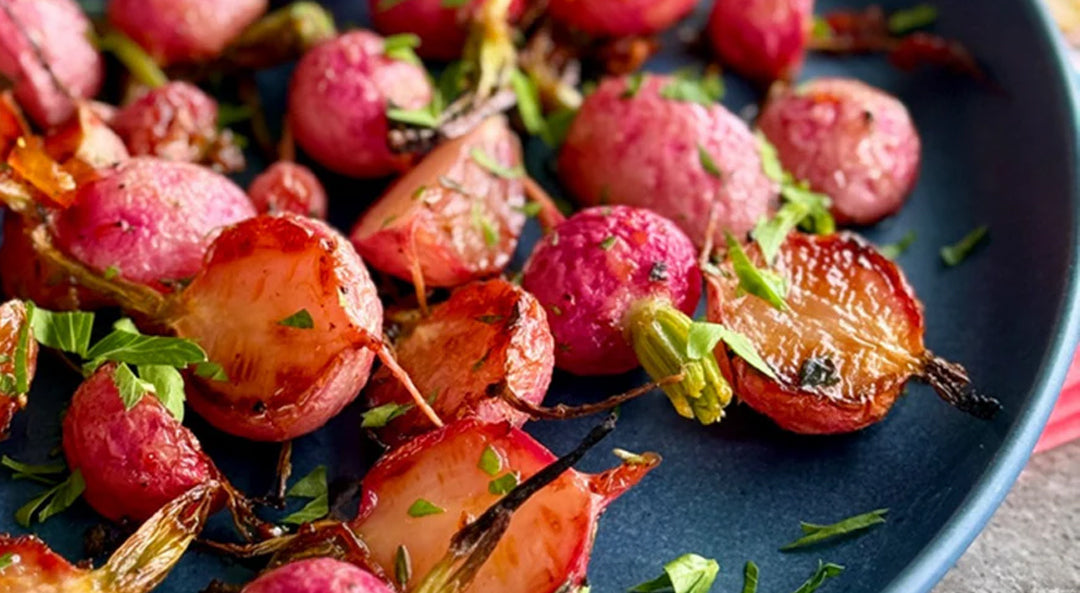 Chef Joe Sasto's Chile Honey Roasted Radishes