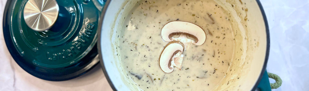 Creamy Mushroom Soup For One