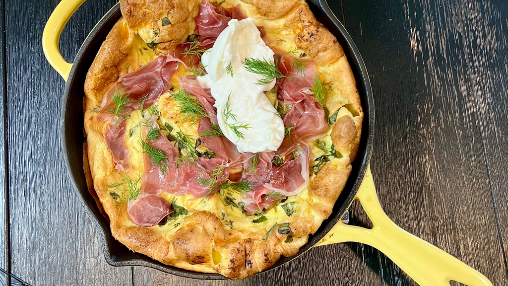 Savory Herb Butter Dutch Baby