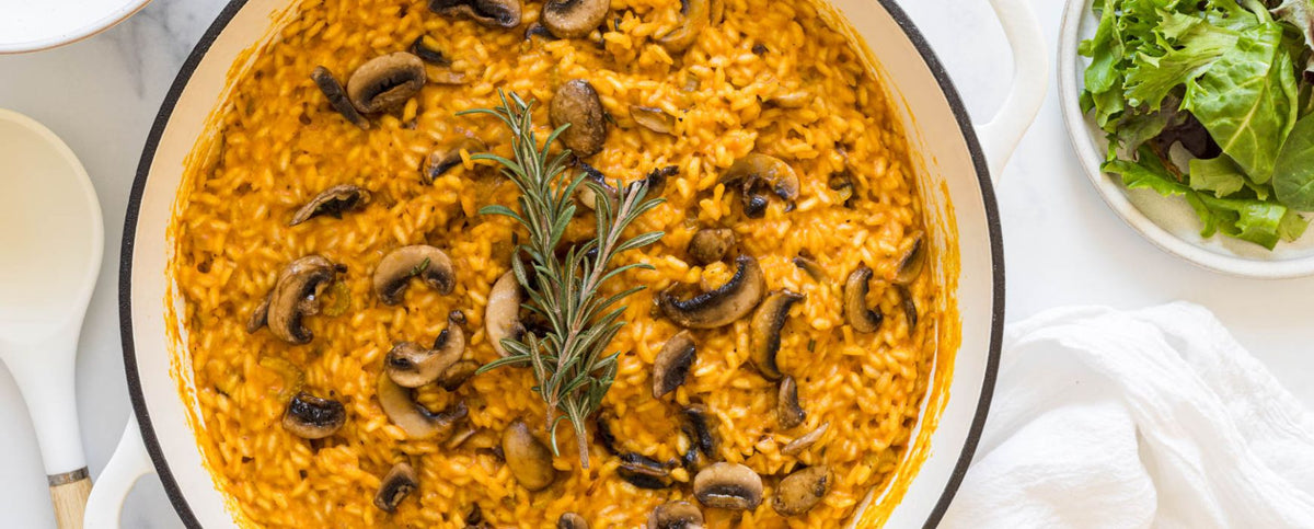 Pumpkin Mushroom Risotto recipe