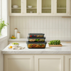 Rectangular Glass Container Set (Set of 3)