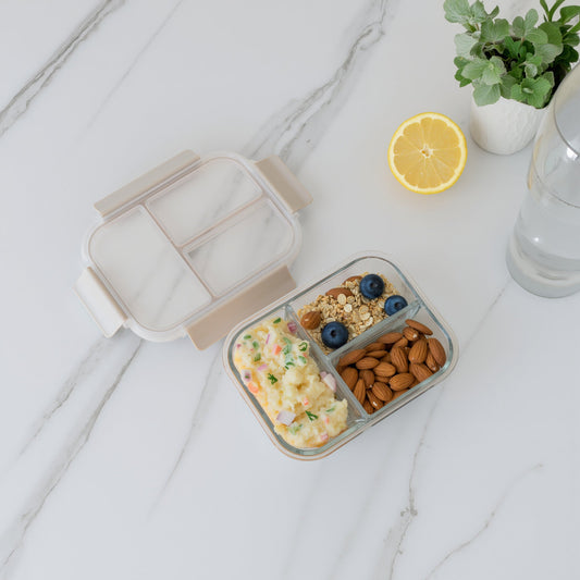Glass Bento Box (3-Compartment)