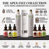 The APEX FIZZ Collection by FIZZIT: Elite Home Carbonation System Bundle | Includes Premium Soda Maker, Stainless Steel Bottle, Two 60L CO2 Cylinders, & 6 Zero-Sugar Flavor Drops (960 Cans Equivalent)