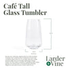 Café Tall Glass Tumblers