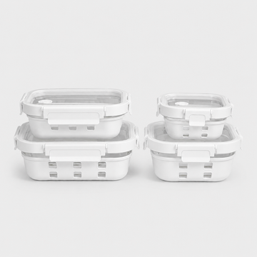 Glass Container Set (Set of 4)