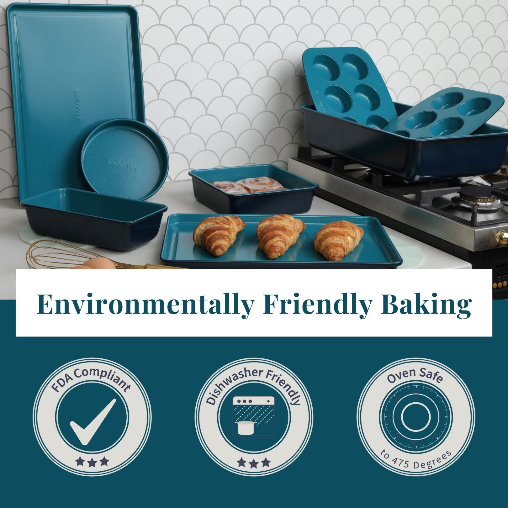 Stackable Ceramic Bakeware (8-Piece Set) – Larder and Vine