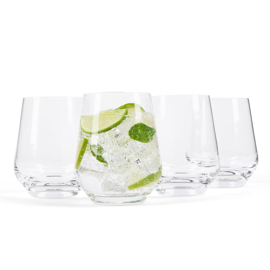 Classic Short Glass Tumbler (4-Piece Set)