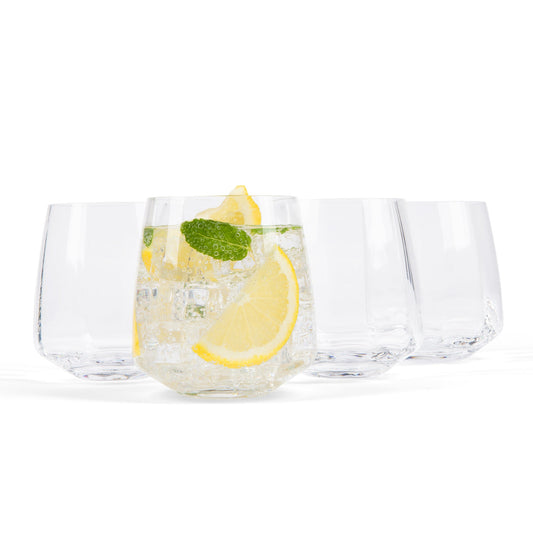 Café Short Glass Tumbler (4-Piece Set)
