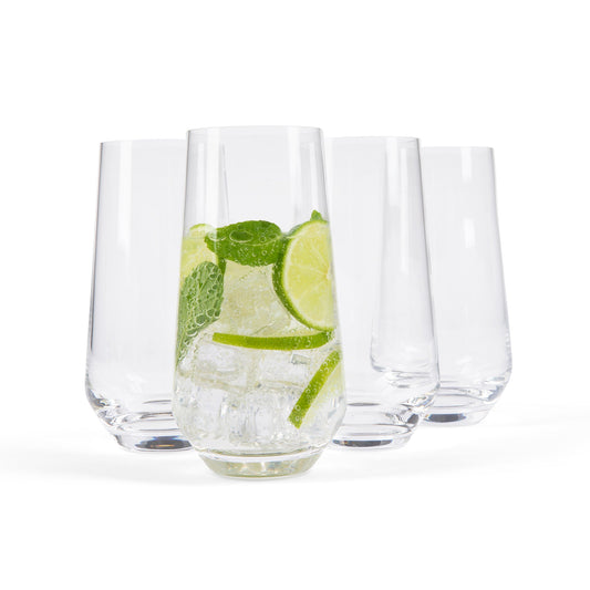 Classic Tall Glass Tumbler (4-Piece Set)