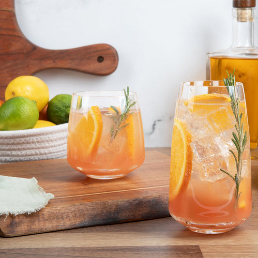 Café Tall Glass Tumbler (4-Piece Set)