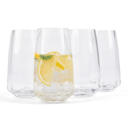 Café Tall Glass Tumbler (4-Piece Set)