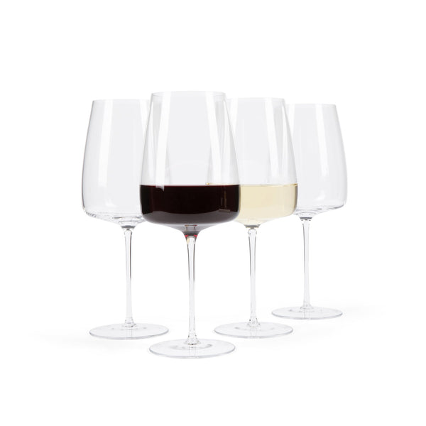 Tall Pour Crystalline Wine Glasses