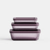 Rectangular Glass Container Set (Set of 3)