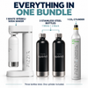 FIZZIT Sparkli White Bundle – 3 Stainless Steel Bottles + CO₂