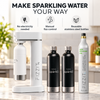 FIZZIT Sparkli White Bundle – 3 Stainless Steel Bottles + CO₂