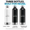 FIZZIT Sparkli White Bundle – 3 Stainless Steel Bottles + CO₂
