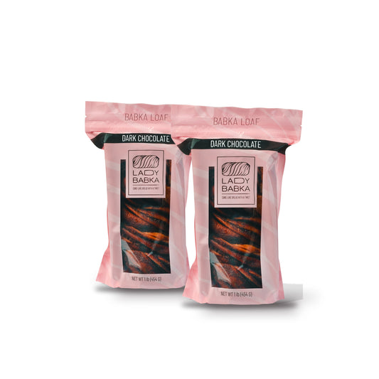 Set of 2 Dark Chocolate Babka Loaves