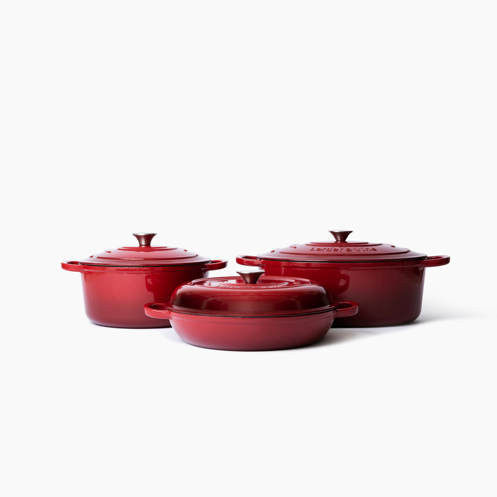 Enamel Cast Iron Cookware Sets | Larder & Vine – Larder and Vine