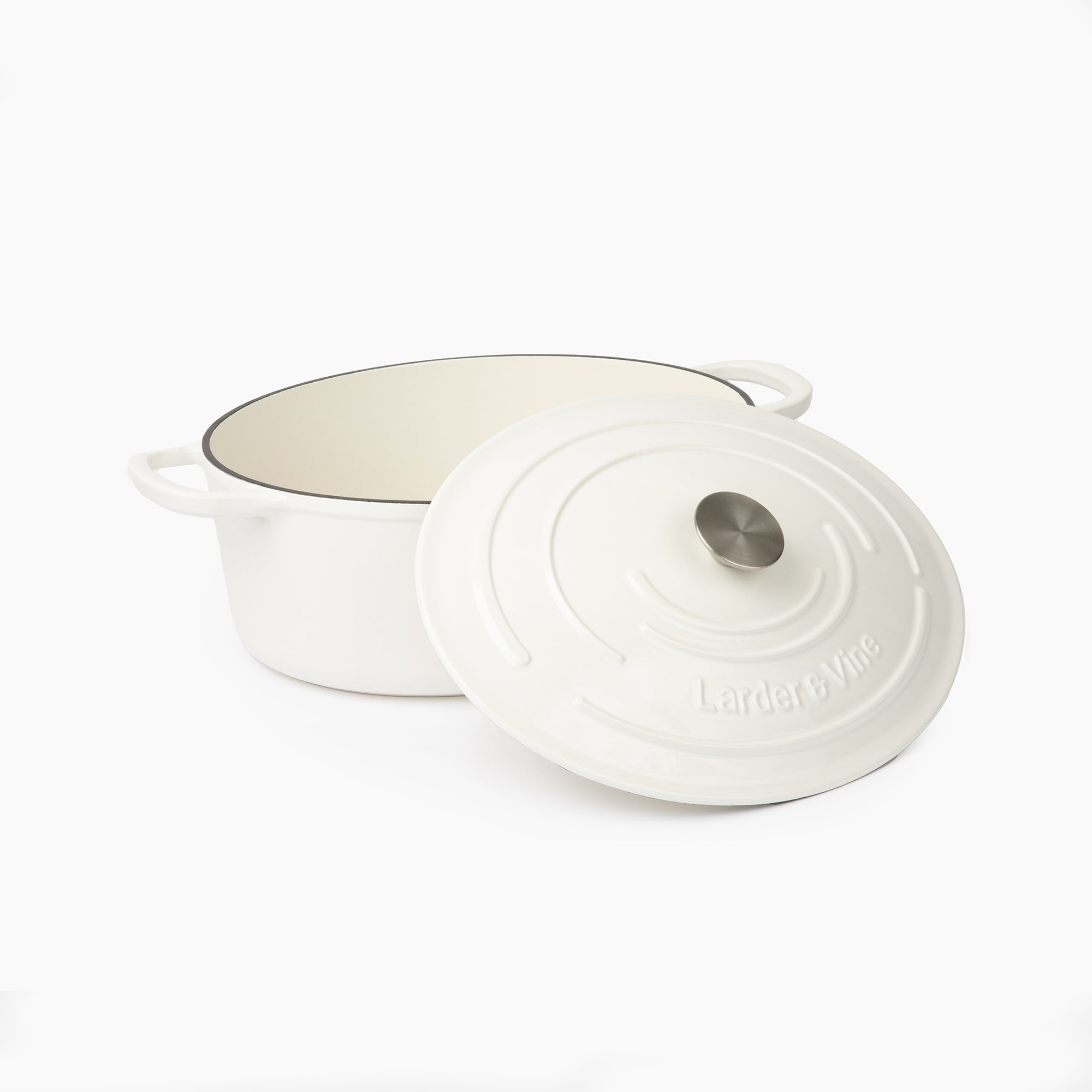 Carolina Cooker® Enamel Cast Iron Oval Pot with Lid, 8 Qt.